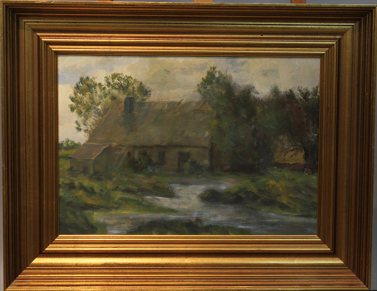 GUSTAF RYDBERG. TILLSKRIVEN. Skånskt landskap. Olja på duk. Osignerad.