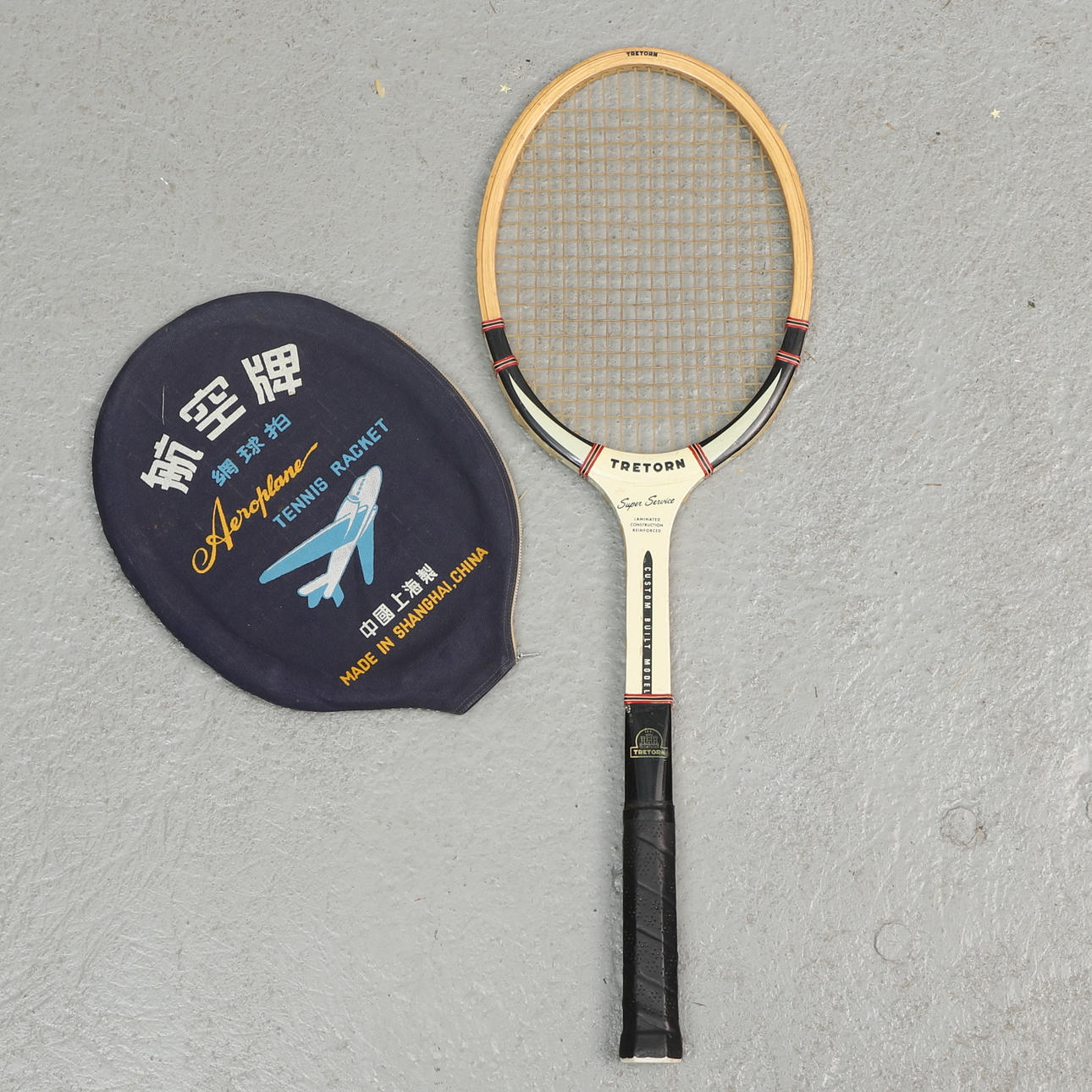 TENNISRACKET, trä, Tretorn, 1900-tal.