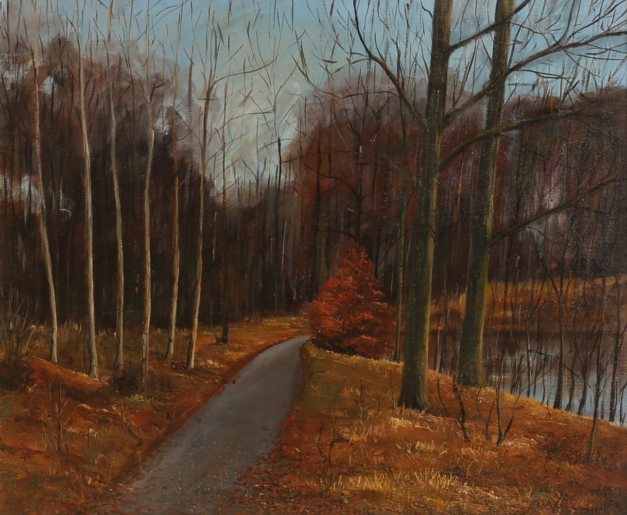 VIKTOR RASMUSSEN. Oil canvas, signed.