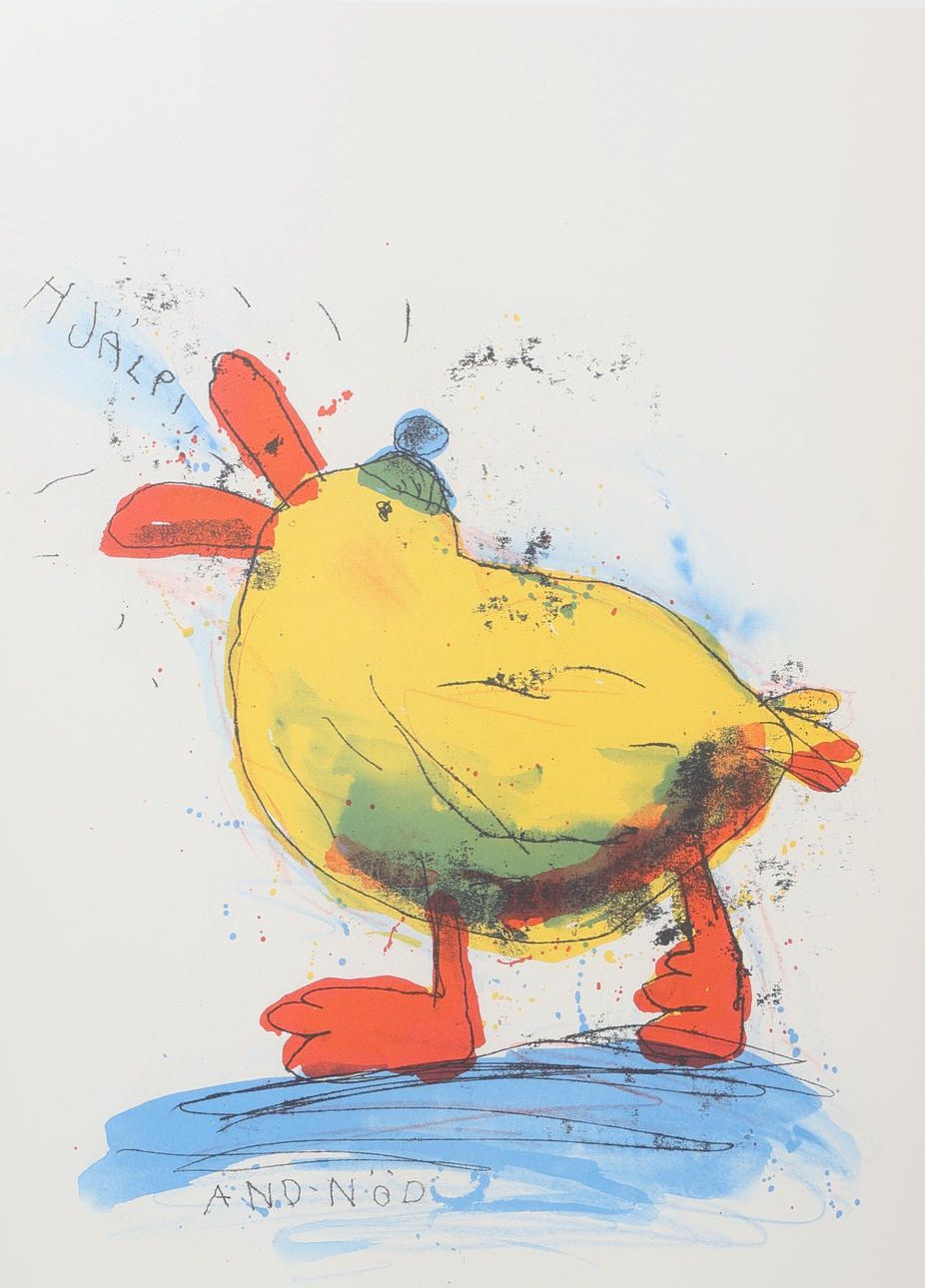 LASSE ÅBERG. Lithograph, signed, numbered 28/200.