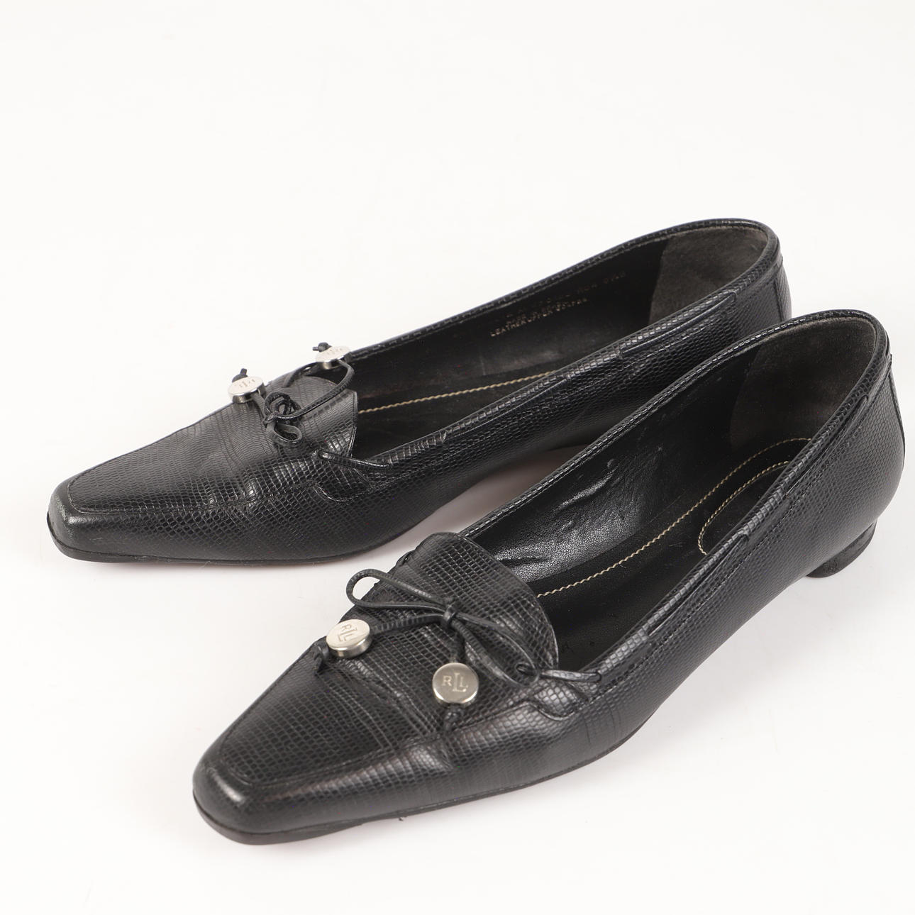 DAMENSCHUHE, geprägtes Leder, Ralph Lauren.