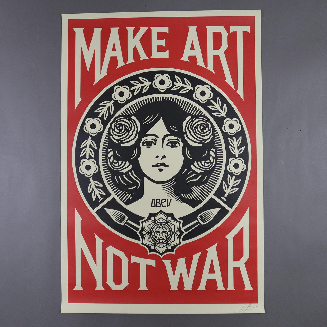 - FAIREY, SHEPARD "OBEY" - "Make Art, Not War".