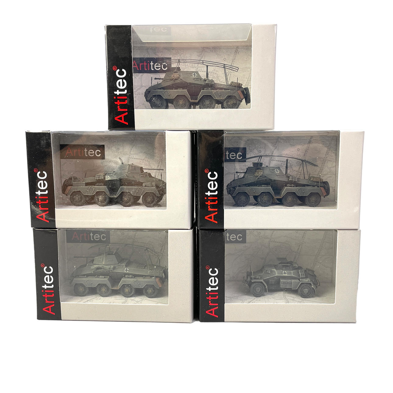 ARTITEC, ARMORED VEHICLES, 5pcs, scale 1:87.