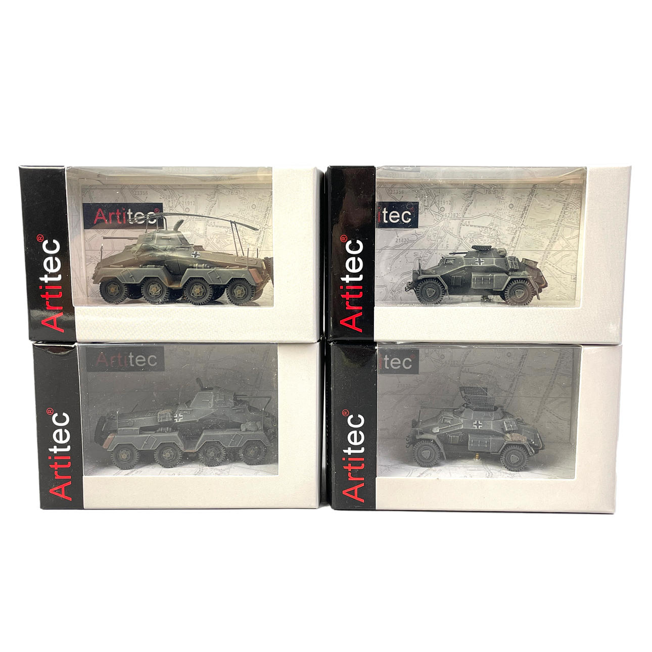 ARTITEC, ARMORED VEHICLES, 4pcs, Scala 1:87.