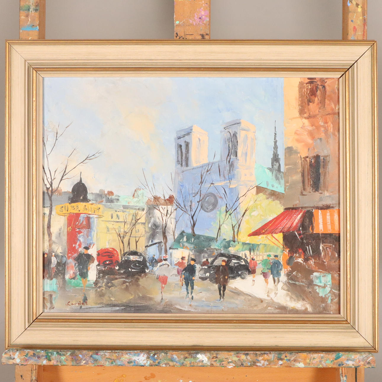 JEAN CORDET. OIL ON CANVAS signed.