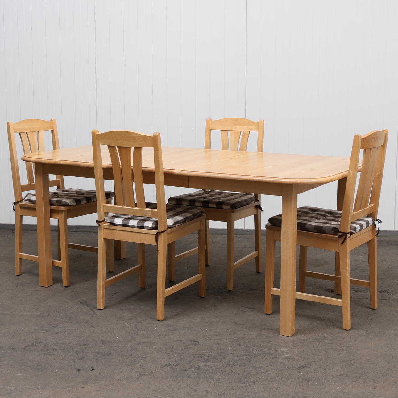 MATGRUPP, 6 delar, stavlimmad björk, 2000-tal.