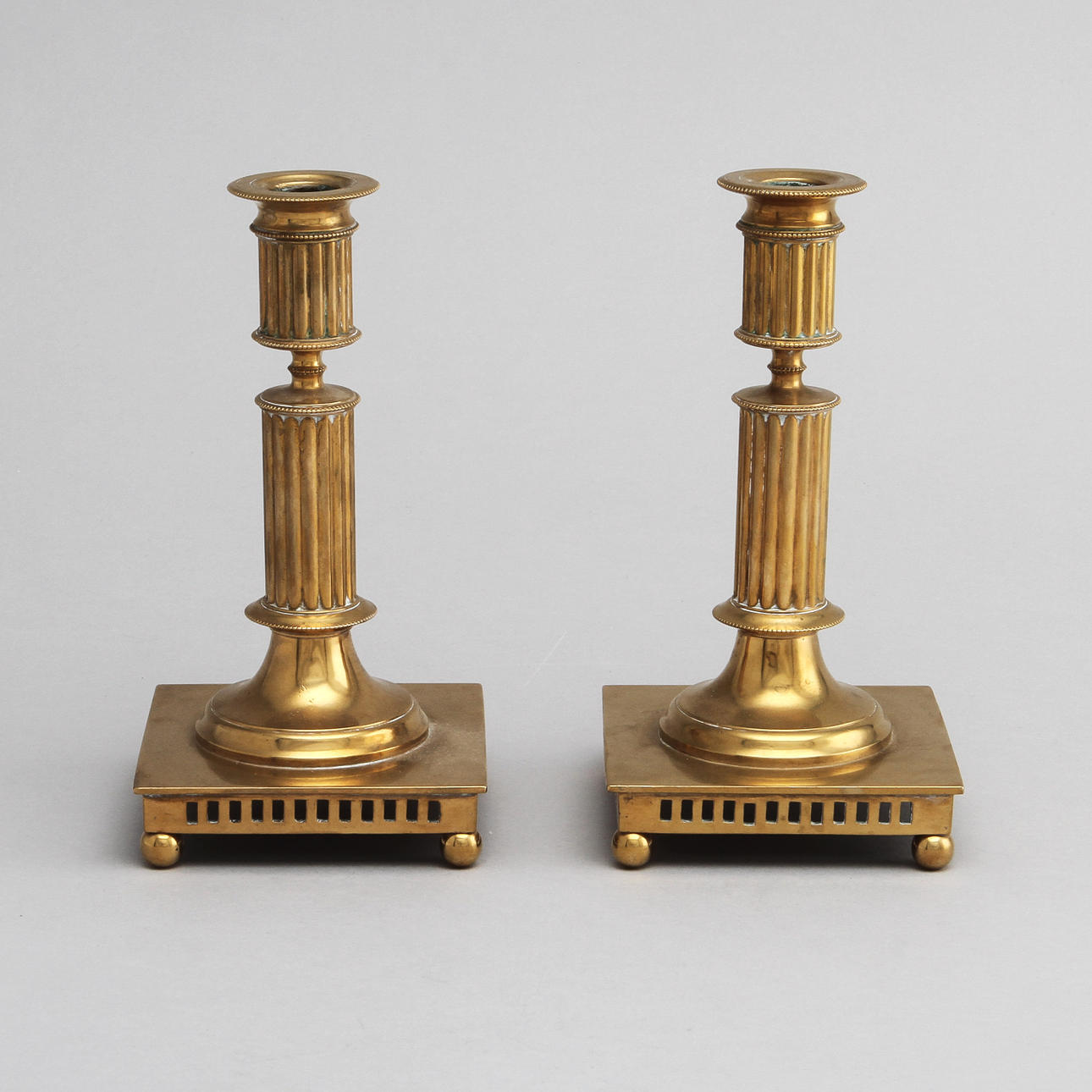 LJUSSTAKAR, 1 par, Grillby Metallfabrik No 92.