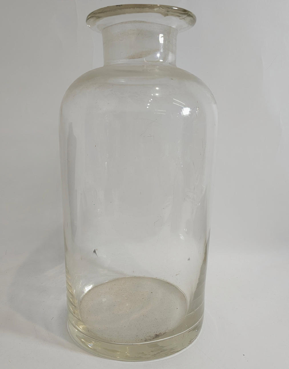 STOR BLÅST GLASFLASKA.