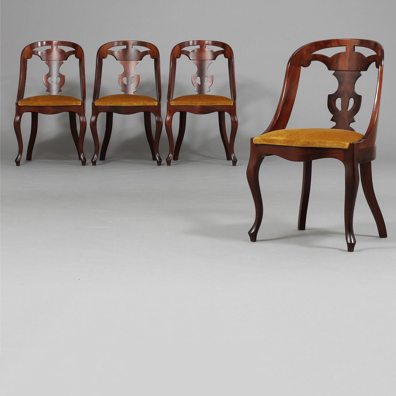 STOLAR, 4 st Göteborgstolar, 1900-tal.