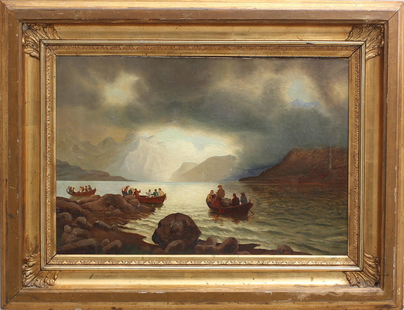 ELIS LINDGREN. Cop efter. Olja på uppklistrad duk.