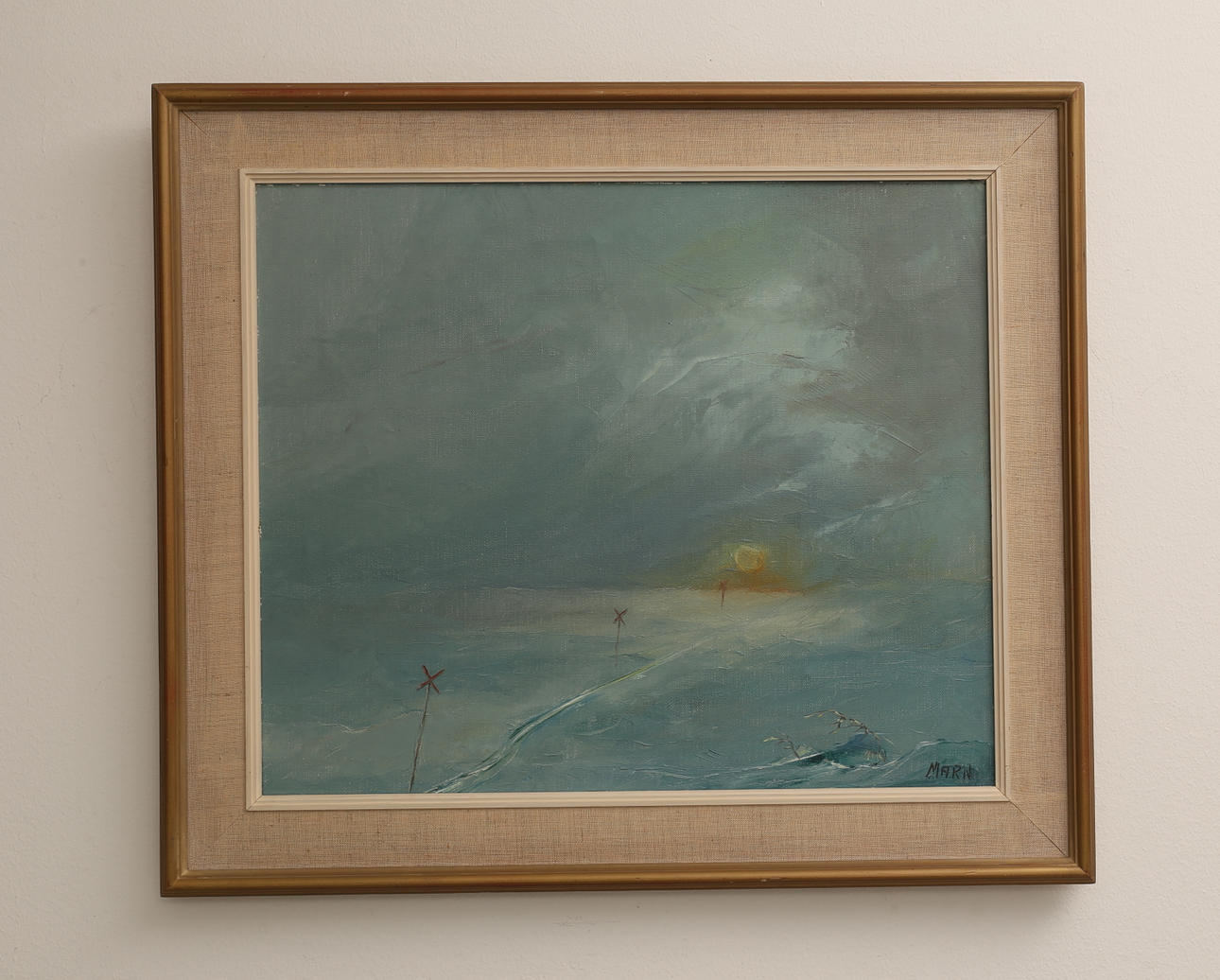 STIG MARN. Olja på duk, signerad.