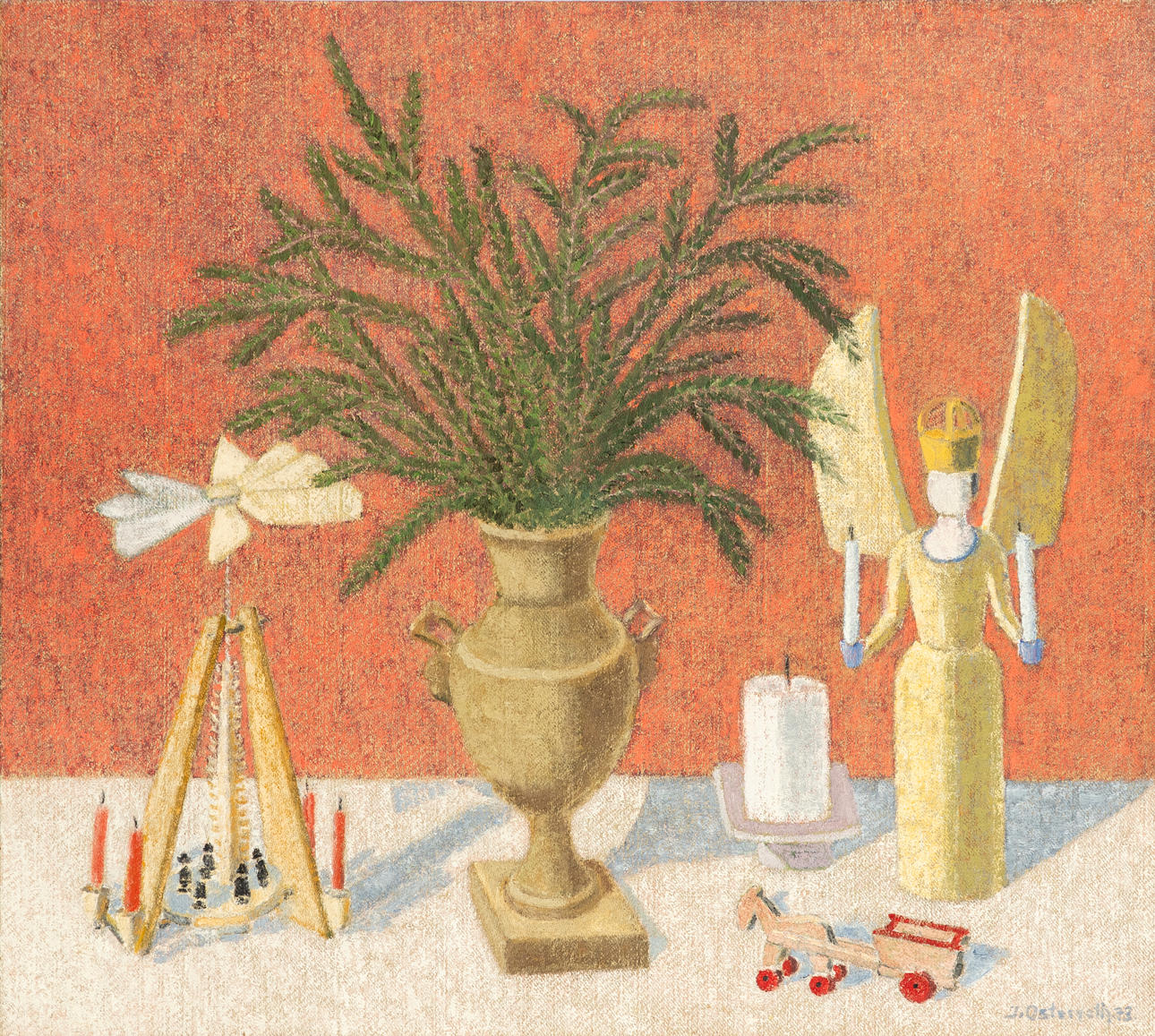 JACK OSTERROTH (1902-1981). Weihnachtliches Stilleben.