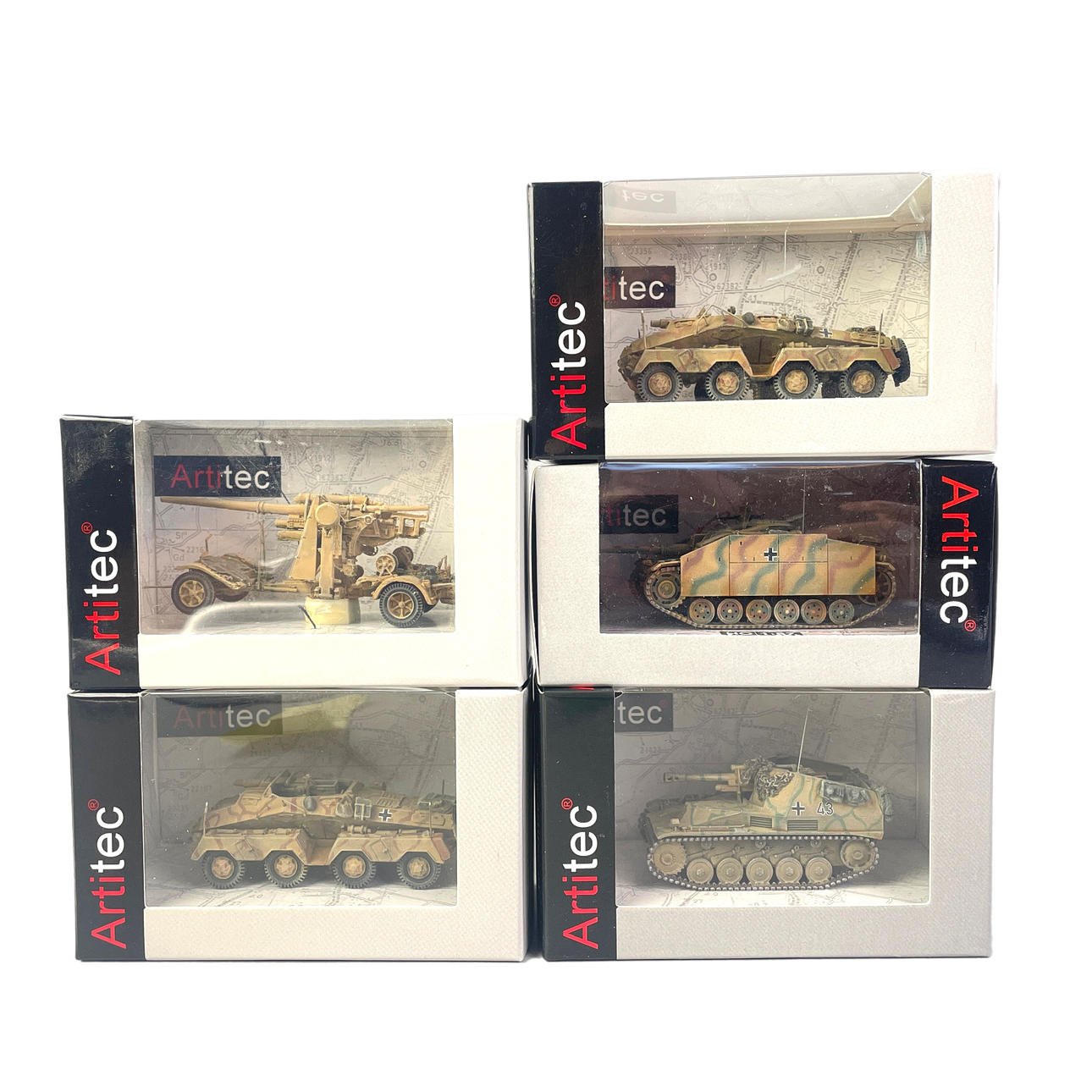 ARTITEC, ARMORED VEHICLES, 5pcs, Scala 1:87.