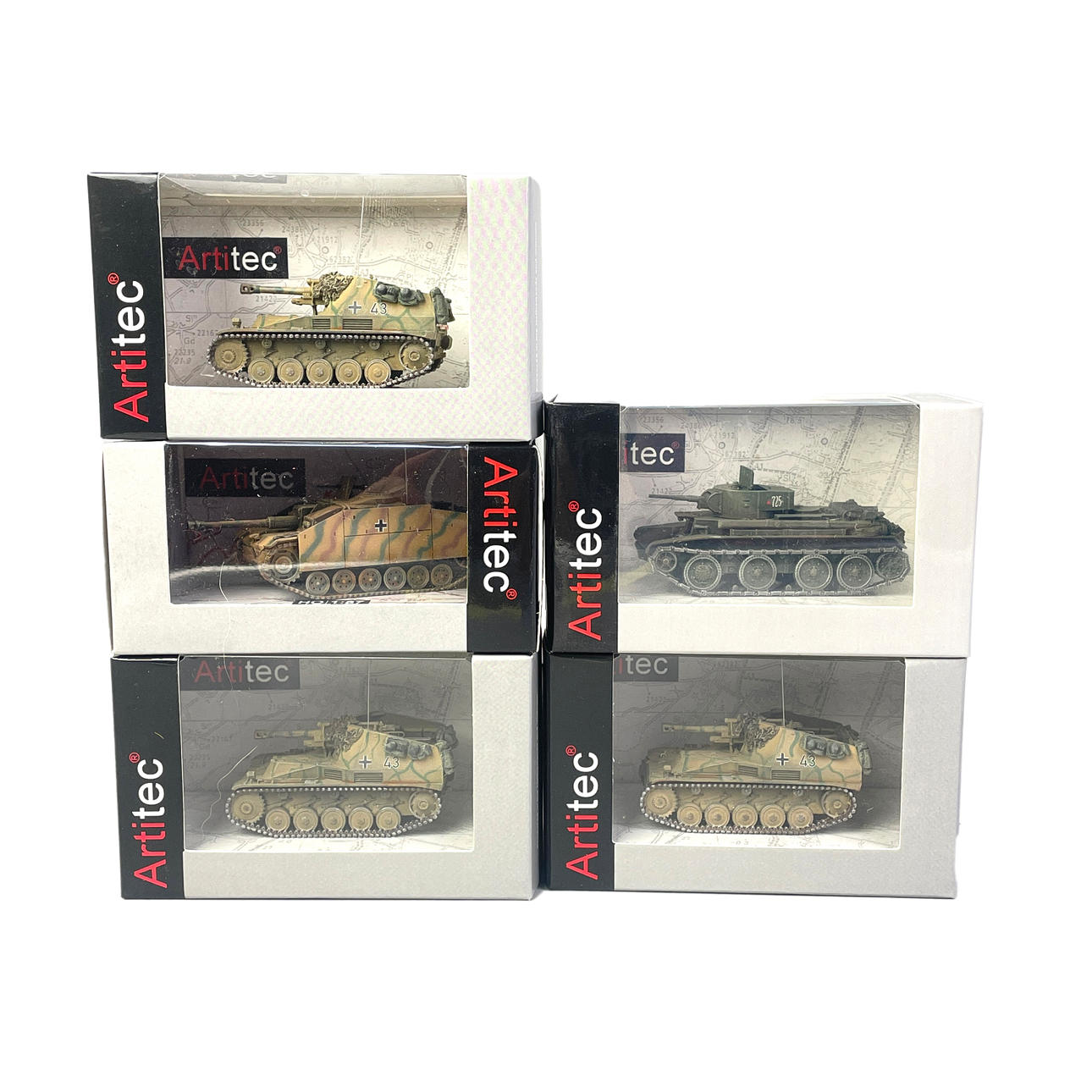 ARTITEC, ARMORED VEHICLES, 5pcs Scala 1:87.