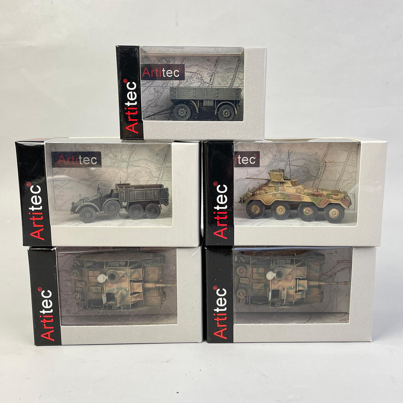 ARTITEC, ARMORED VEHICLES, 5pcs, Scala 1:87.
