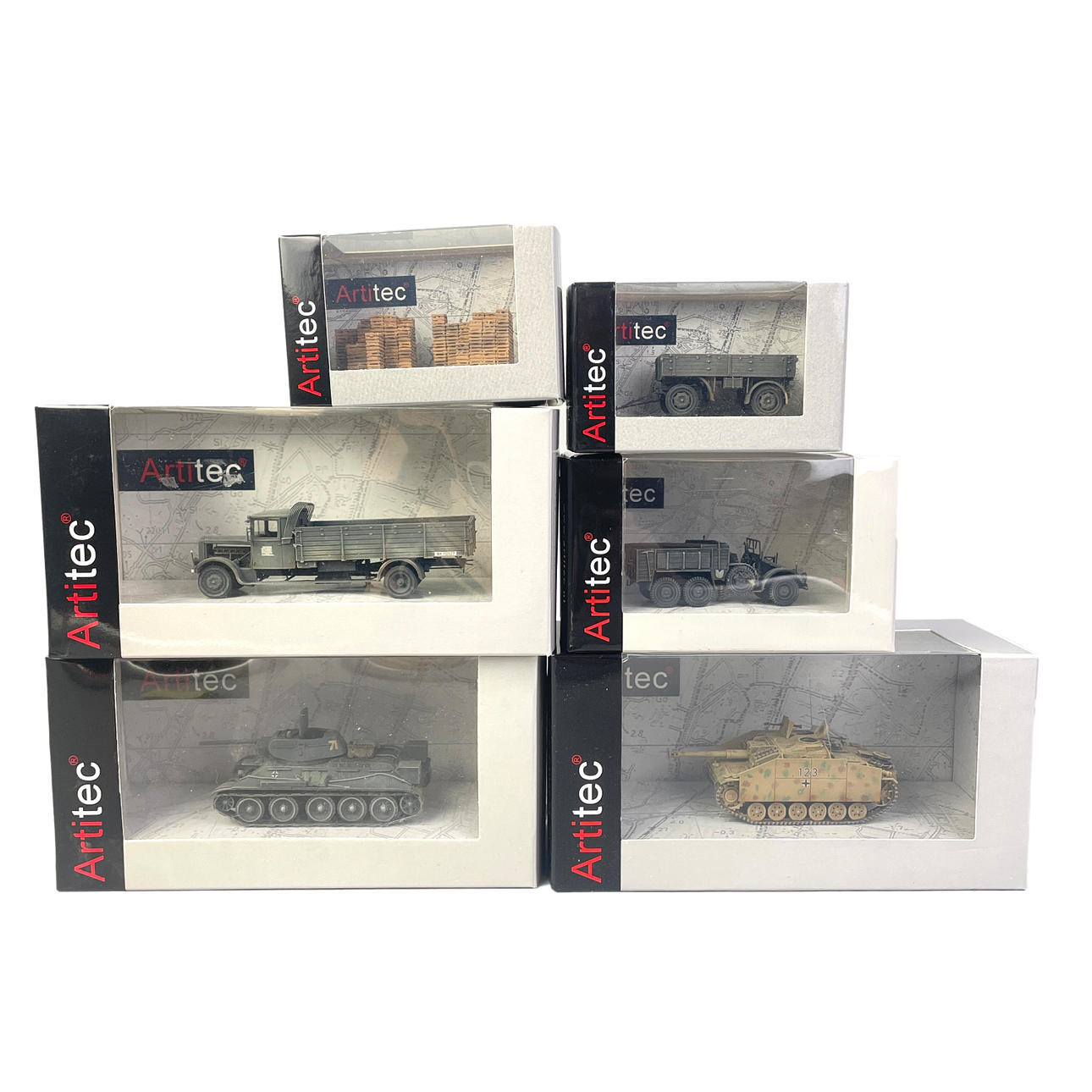 ARTITEC, ARMORED VEHICLES, 6pcs Scala 1:87.
