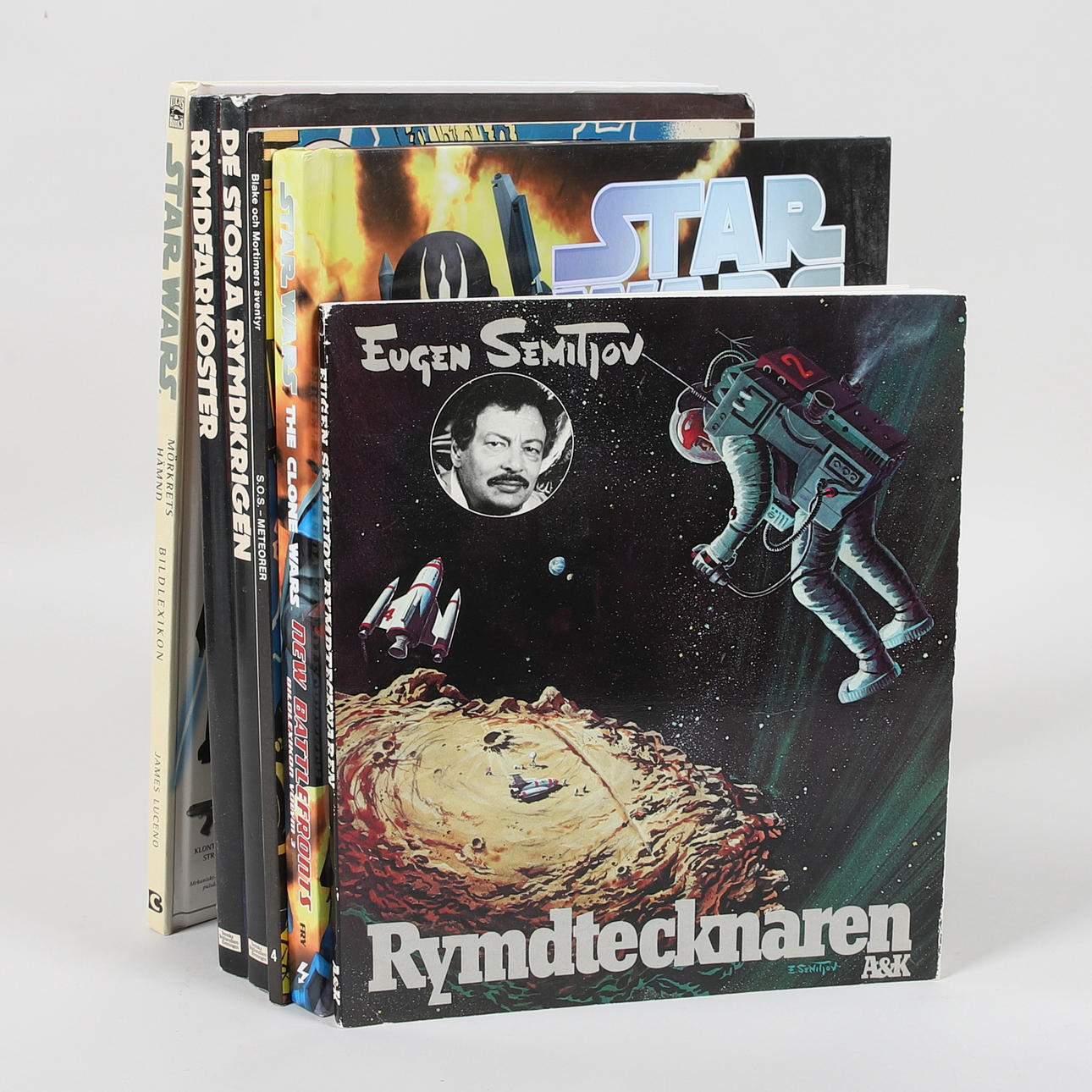 BÖCKER, 6 st, bl.a. STAR WARS The Clone Wars, 1900/2000-tal.