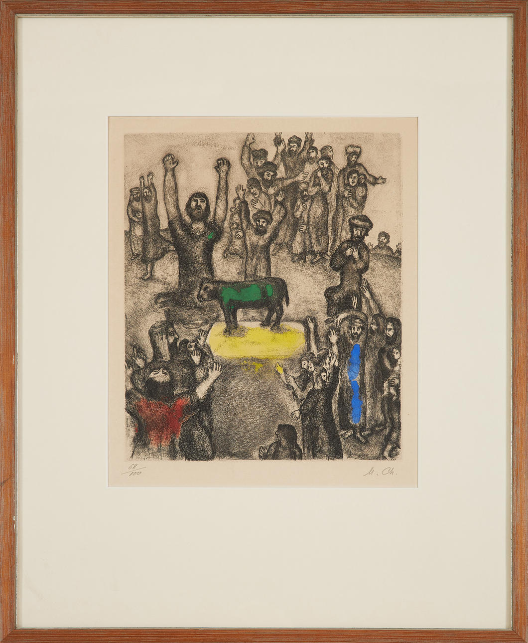 MARC CHAGALL. "La veau d'or".