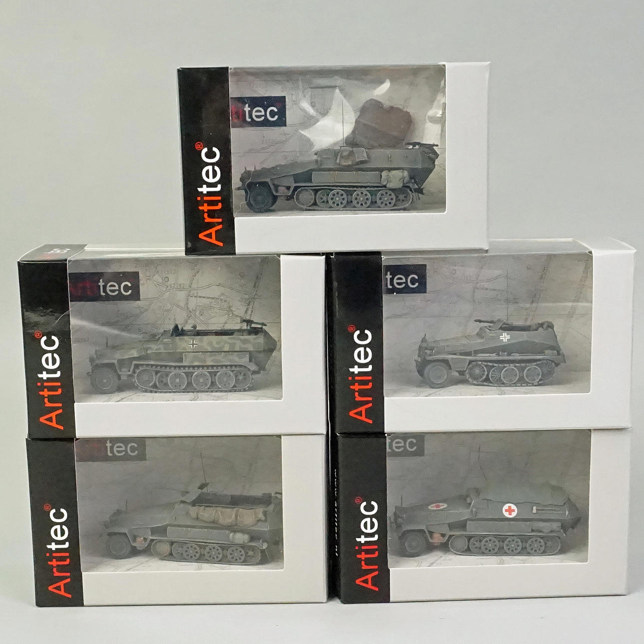 ARTITEC, ARMORED VEHICLES, 5pcs, Scala 1:87.