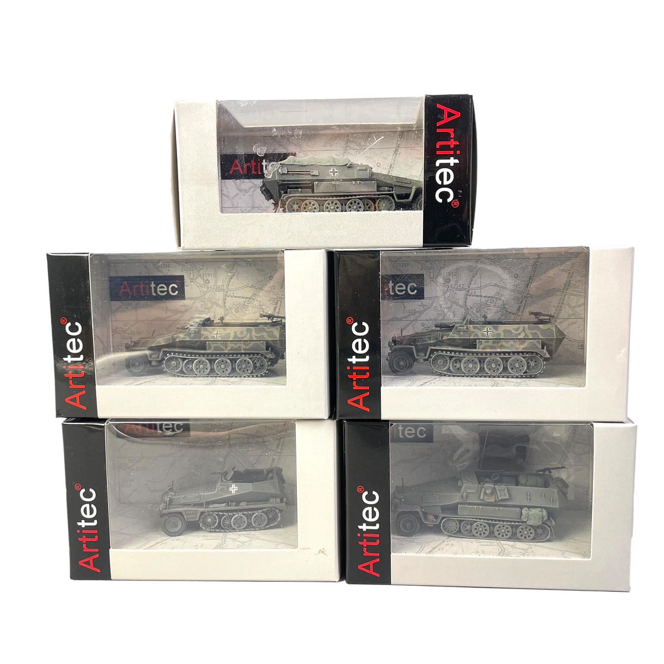ARTITEC, ARMORED VEHICLES, 5pcs, Scala 1,87.