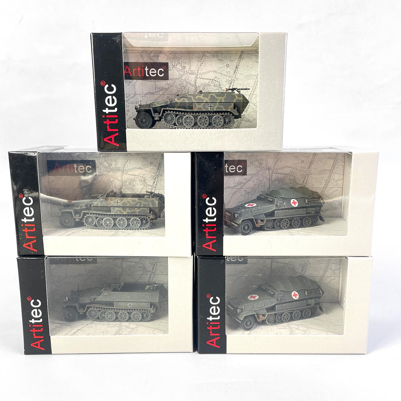ARTITEC, ARMORED VEHICLES, 5pcs, Scala 1:87.