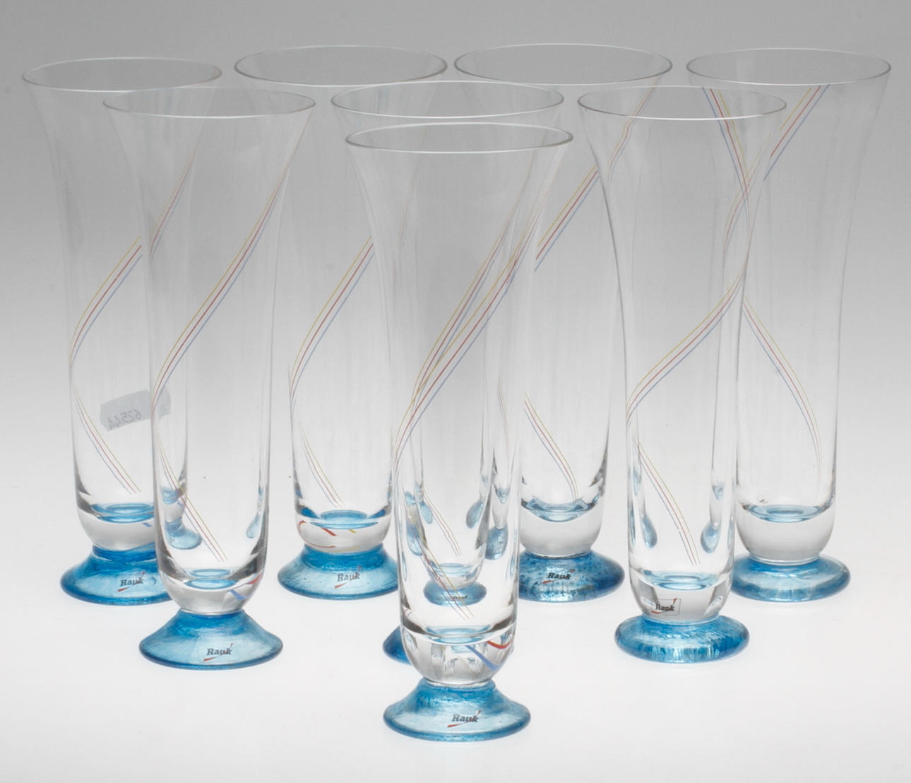 CHAMPAGNEGLAS, 8 st. Rauk, Gotland.