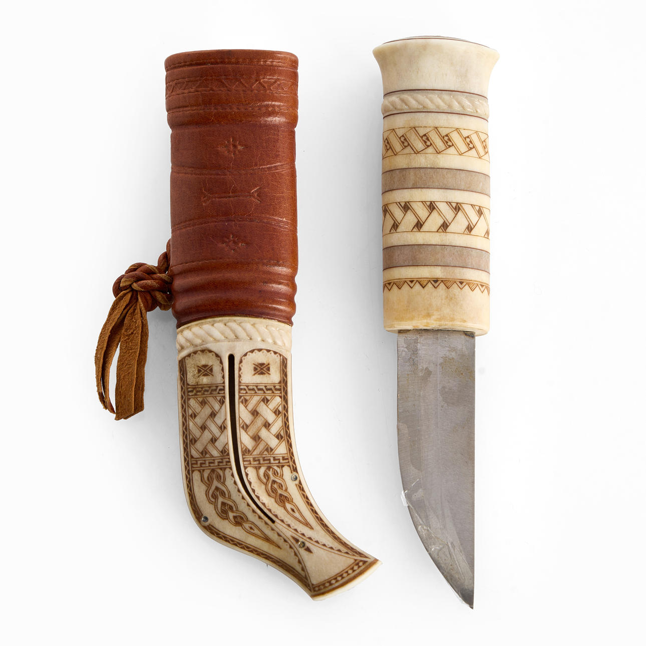 OLLE LUNDMARK (1935-2004). Sámi Duodji, a woman's knife, southern Sami ...