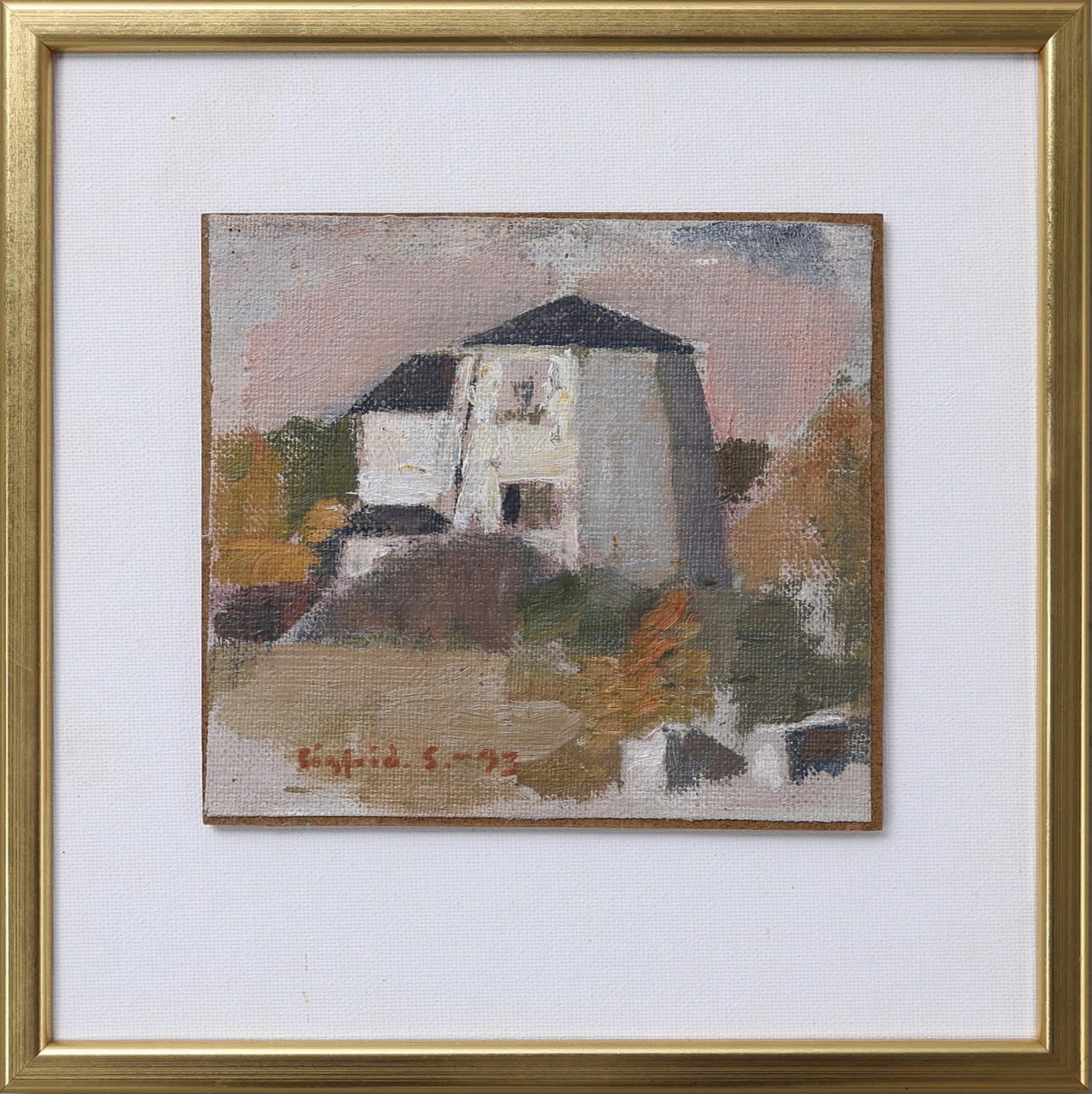 SIGFRID SÖDERGREN. Ölandsmotiv med kvarn, olja på duk, signerad och daterad.