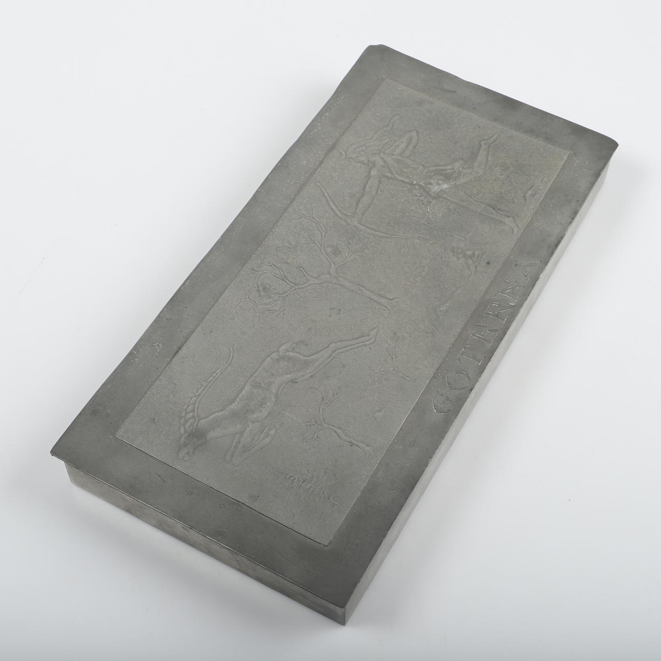 CIGAR BOX, tin, Ystad tin, art deco.