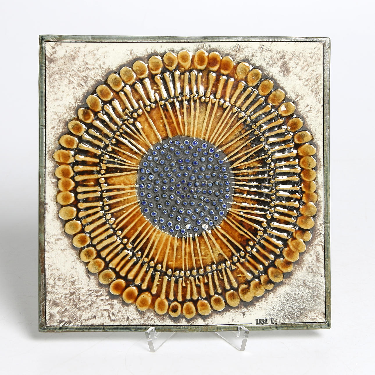 VÄGGRELIEF, stengods, Lisa Larson, Gustavsberg, 1900-tal.