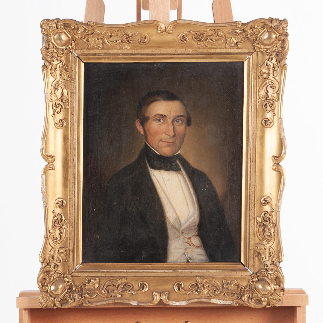 Öl auf Leinwand, Portrait, 19. Jahrhundert.