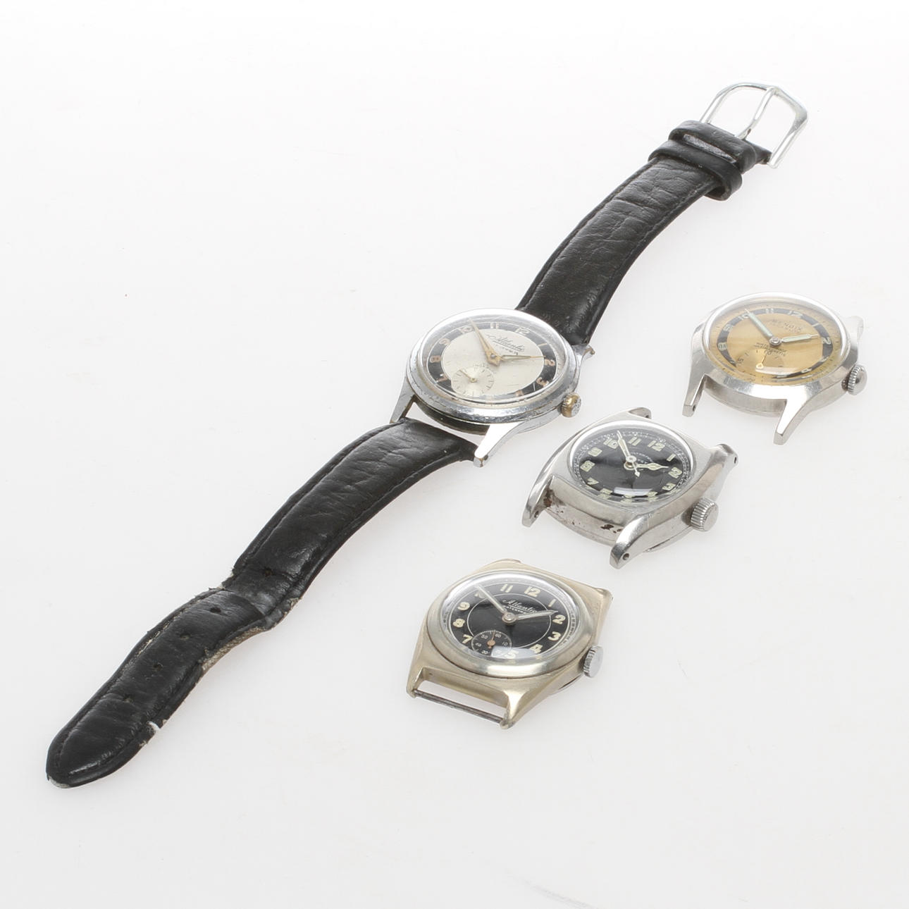 ARMBANDSUR, 4 st, Atlantic, Bendix samt Helvetia.