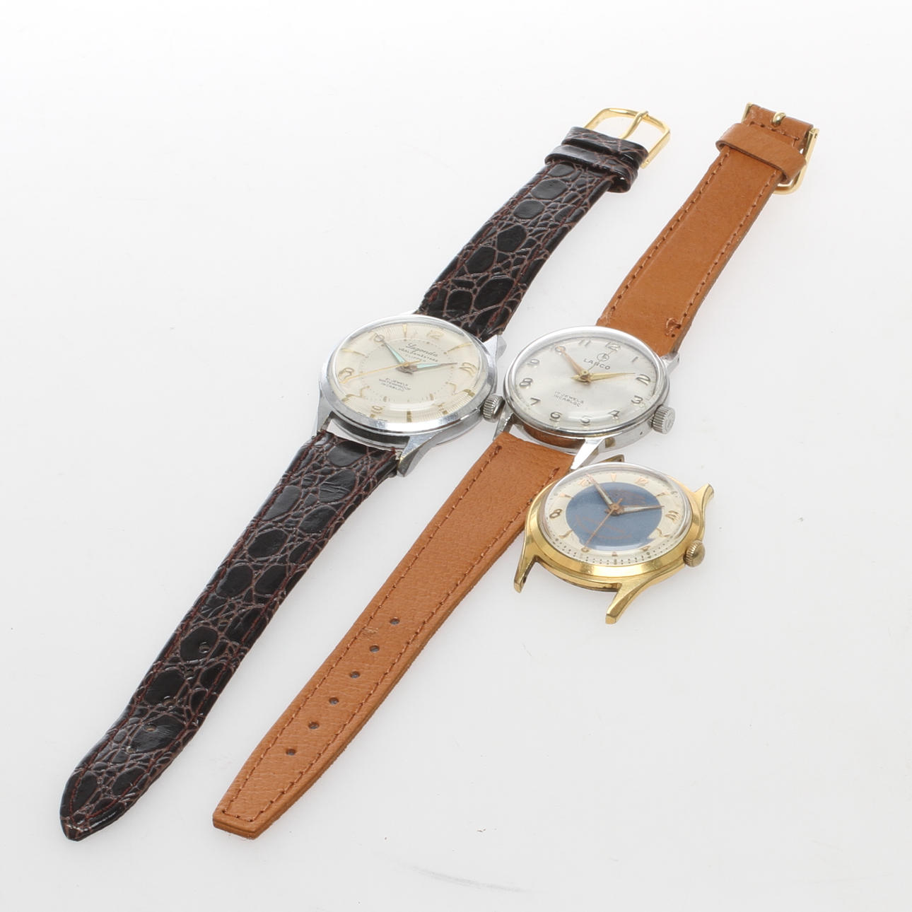 ARMBANDSUR, 3 st, herr, Lagonda samt Lanco.