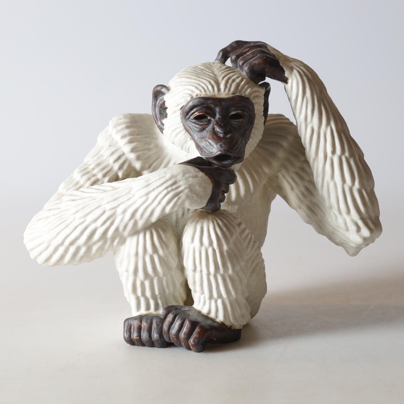 GUNNAR NYLUND. figurine, stoneware, Rörstrand, monogram signed.