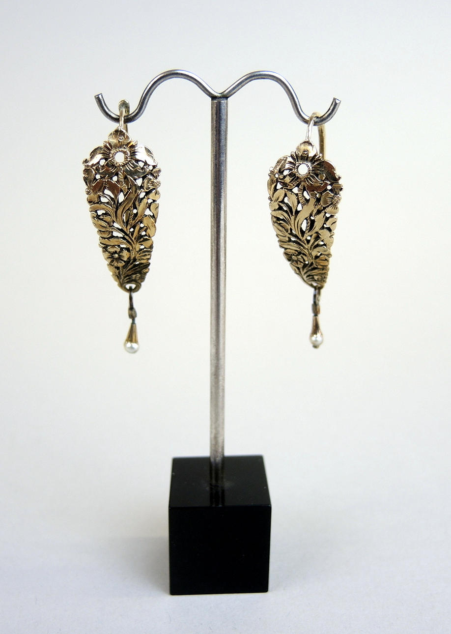 ÖRHÄNGEN, silver filigran, doublé.