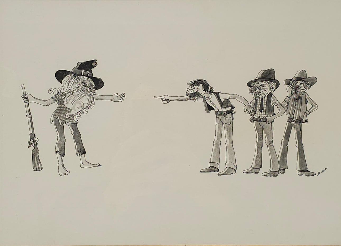 PEDRO BOADA, DIBUJO ORIGINAL, SIGLO XX.