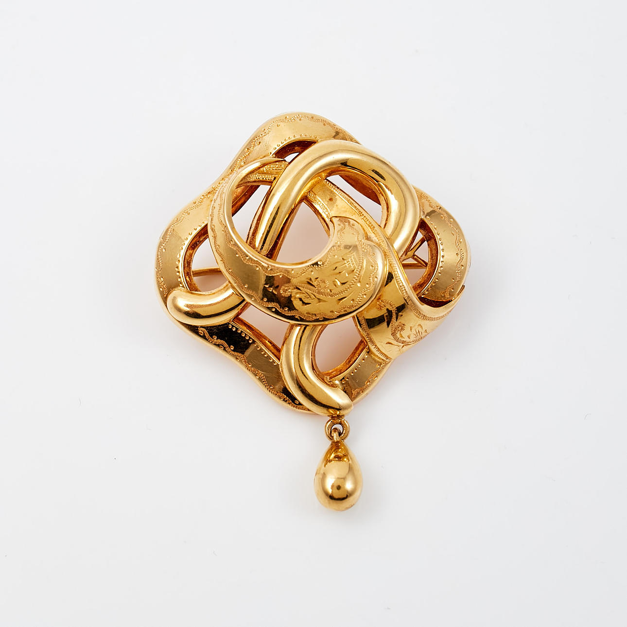 A brooch, 18k gold, DG & Co, Malmö, 1953.