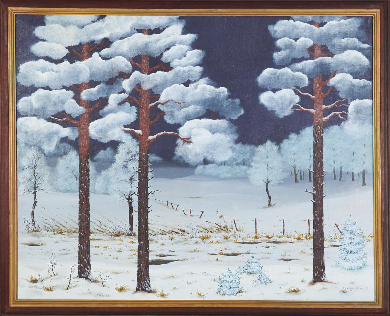 INGER RYDÉN (1944-2020). “Ödevej”, oil on canvas, signed and dated - 73.
