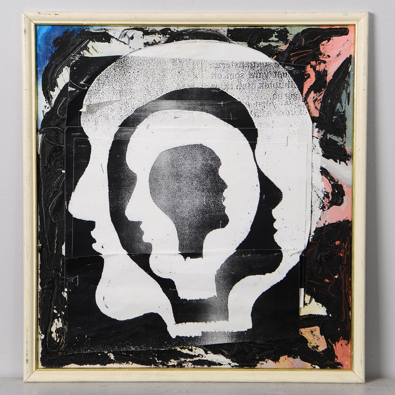 GUSTAF CARLSSON. “After the bath”, collage, signed verso.