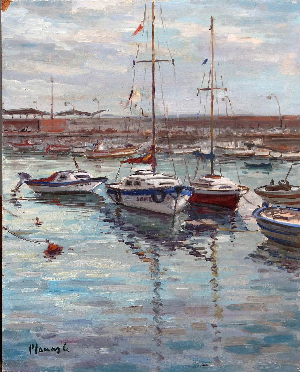 JOSEP PLANAS CAMPDEPADRÓS. Port view.
