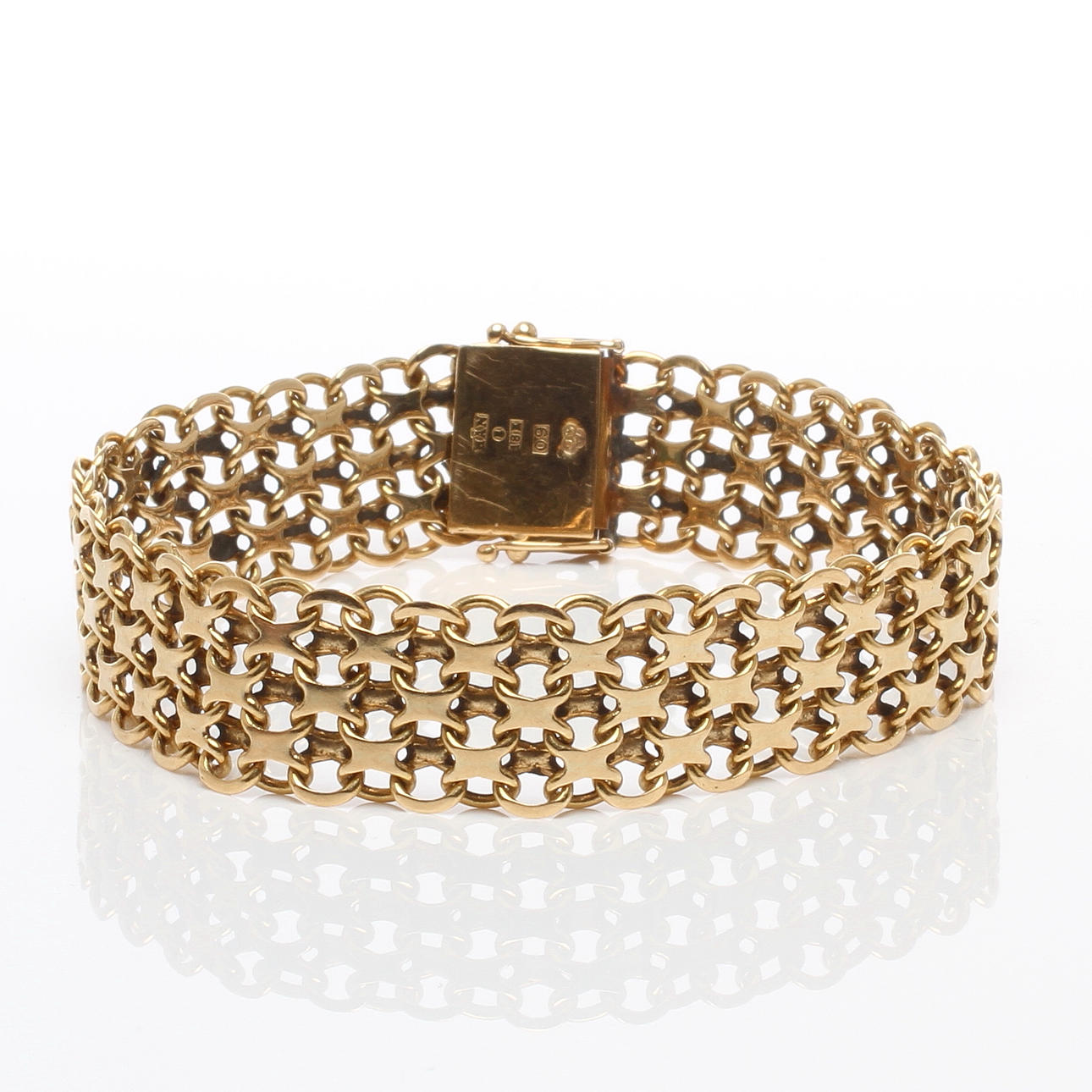 ARMBAND, 18k guld, Norens Guldatelje, Stockholm, 1964.