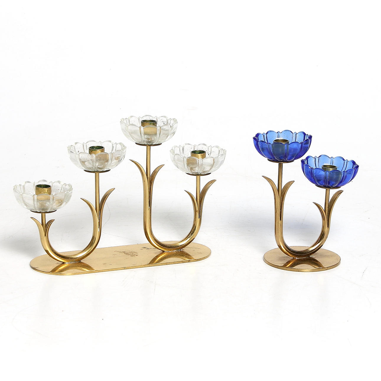 LJUSSTAKAR, 2 st, Gunnar Ander, Ystad Metall.