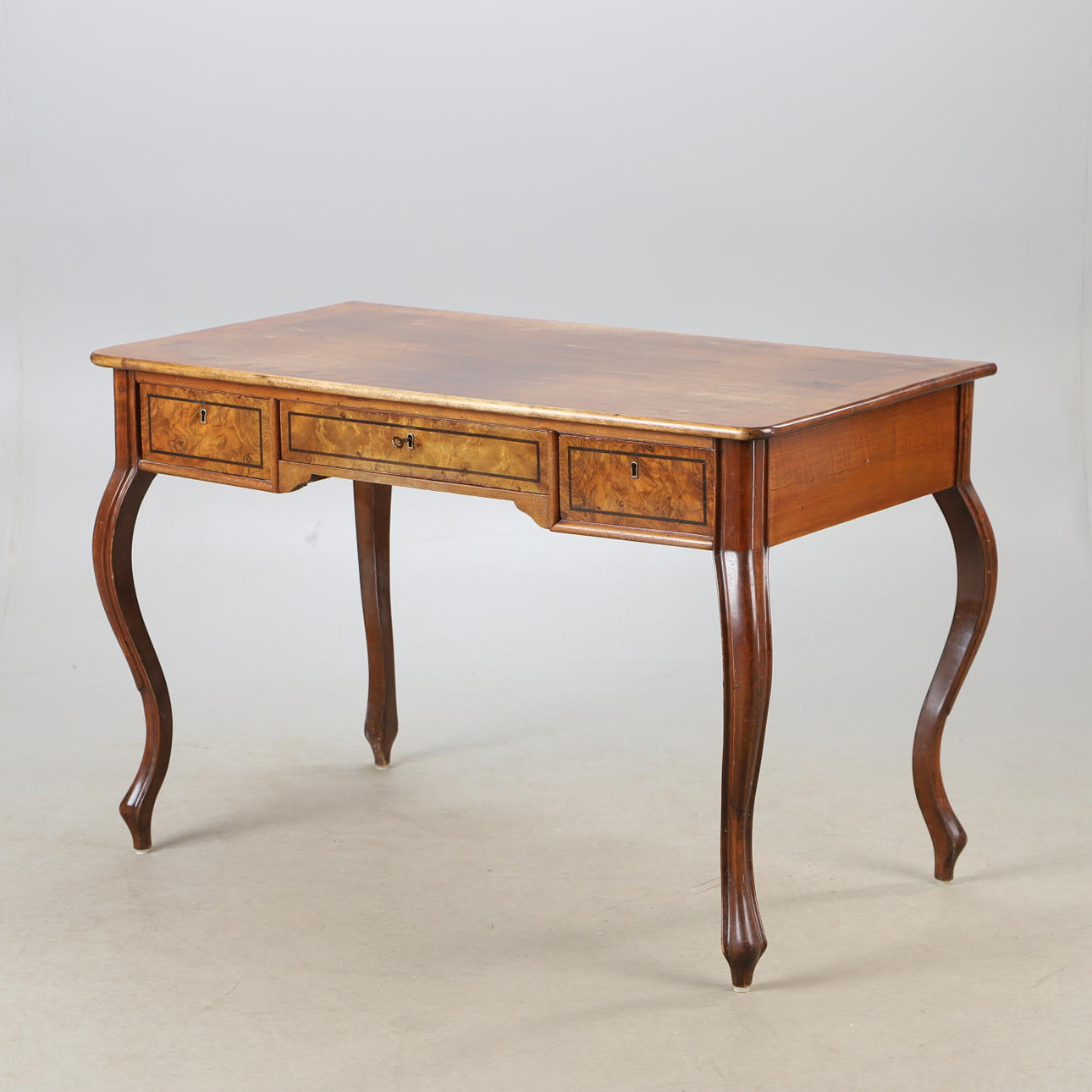 SKRIVEBORD, mahogni, rokoko stil.