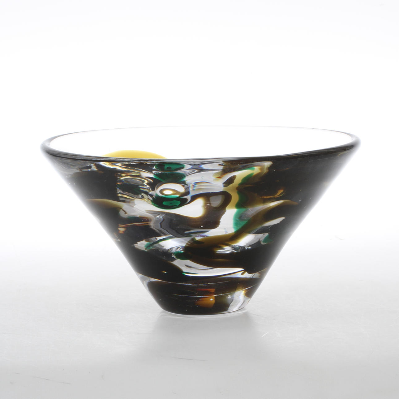 SKÅL, glas, Vicke Lindstrand, Kosta.