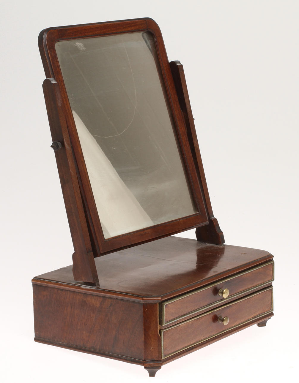 BORDSSPEGEL, med lådor, sengustaviansk, omkring 1800.