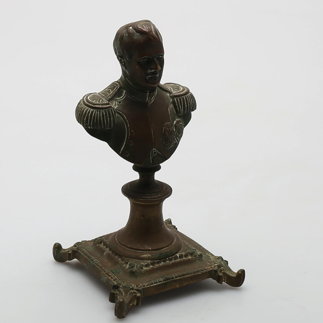 SKULPTUR, brons, byst föreställande Napoleon, troligen 1900-talets första hälft.