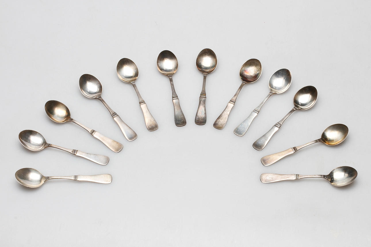 KAFFESKEDAR, "Uppsala", MGAB, Silver, vikt ca 112 gram.