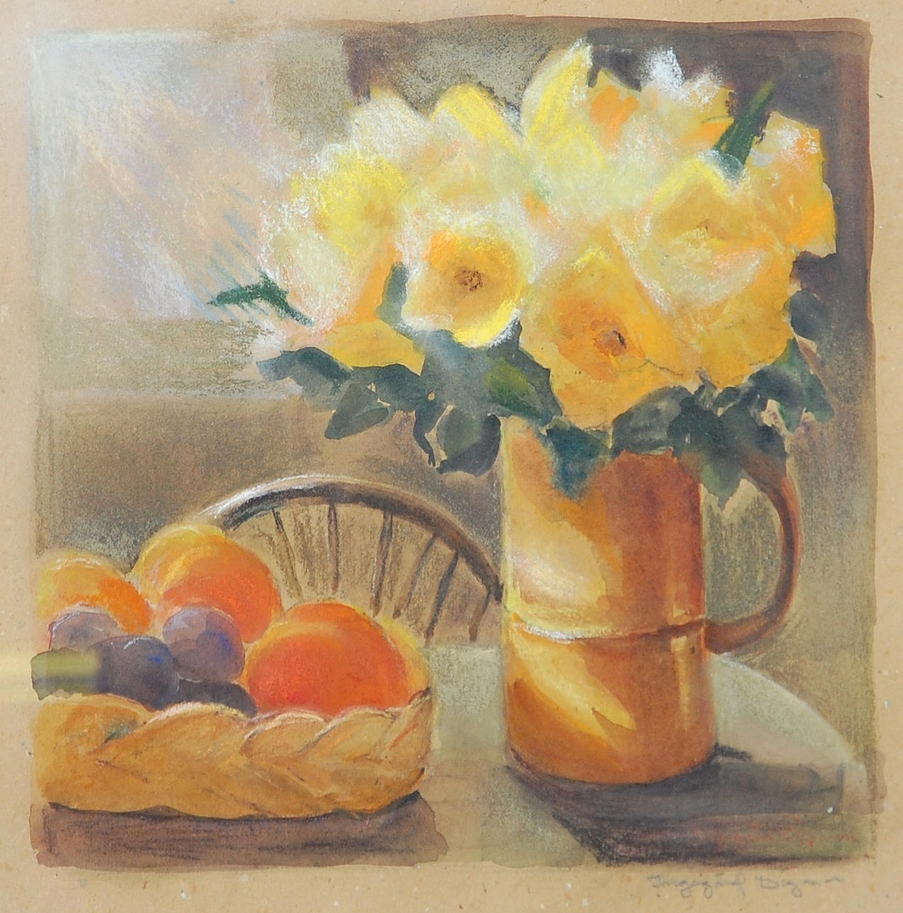 INGEGÄRD DIGMAN. akvarell, signerad.