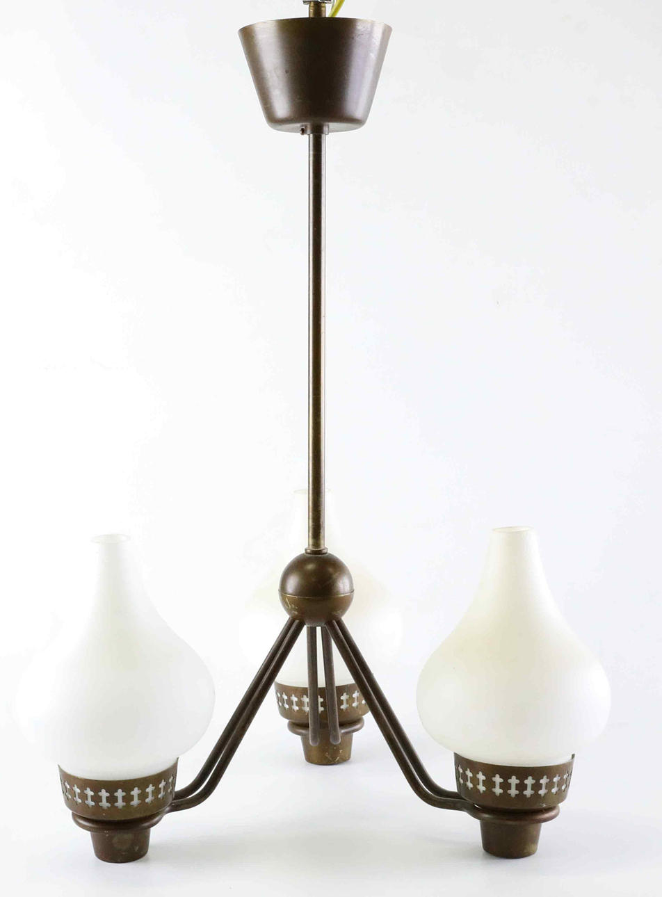 HANS BERGSTRÖM. ceiling lamp, Ateljé Lyktan, 1950s.