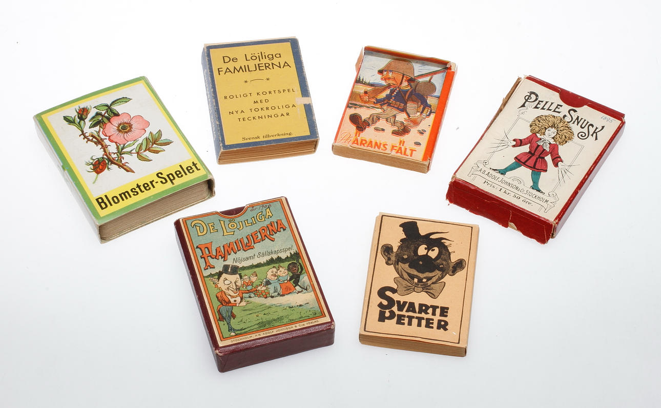 KORTSPEL, 6 st, 1900-talets första hälft.